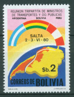 Bolivien 1980 Verkehrsministerkonferenz 968 Postfrisch - Bolivien