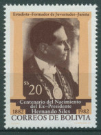 Bolivien 1982 Persönlichkeiten Präsident Hernando Siles 994 Postfrisch - Bolivia