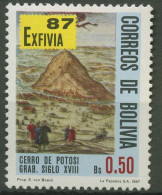 Bolivien 1987 EXFIVIA '87 Anicht Potosi 1059 A Postfrisch - Bolivia