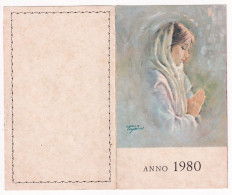 Calendarietto - Madonna - Anno 1980 - Formato Piccolo : 1971-80