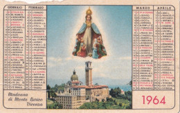 Calendarietto - Madonna Di Monte Berico - Vicenza - Anno 1964 - Klein Formaat: 1961-70