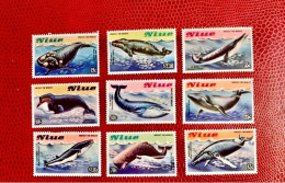 NIUE 1983 9v Neuf ** YT 388 / 396 Mi 502 / 510 Marine Mammals Whales Baleine - Balene