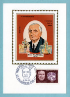 Carte Maximum 1968 - Paul Claudel - YT 1553 - 02 Villeneuve Sur Féré - 1960-1969