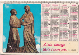 Calendarietto - Milizia Dell'immacolata - Centro Regionale -basilica S.francesco - Palermo - Anno 1980 - Petit Format : 1971-80