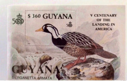 GUYANE 1991 Bloc Neuf ** 1492 Anniversaire  MNH 3575 B127 Canard Duck Ucello Oiseau Bird Pájaro Vogel GUYANA - Canards