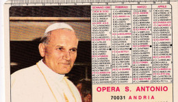 Calendarietto - Opera S.antonio - Andria - Anno 1980 - Petit Format : 1971-80