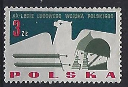 Poland 1963  20 Jahre Volksarmee (*) MM  Mi.1432 - Neufs