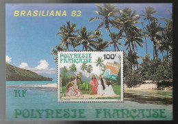 POLYNESIE - 1983 - Bloc Feuillet BF N°YT. 7  Brasiliana 83 - Neuf Luxe** / MNH / Postfrisch - Blocks & Kleinbögen