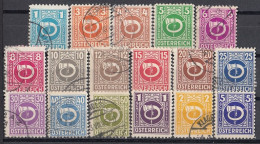 AUSTRIA 721-737,used,falc Hinged - Used Stamps