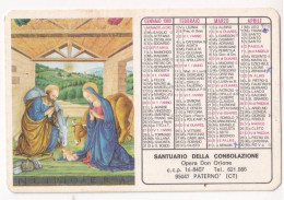 Calendarietto - Santuario Della Consolazione - Opera Don Orione - Paternò - Catania - Anno 1980 - Formato Piccolo : 1971-80