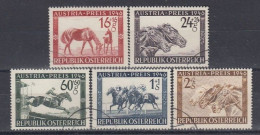 AUSTRIA 785-789,used,horses,falc Hinged - Used Stamps