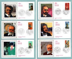 FDC France 2003 - Vidocq, Esméralda, Claudine, Nana, Le Comte De Monté Cristo, Gavroche YT 3588 à YT 3593 - 2000-2009