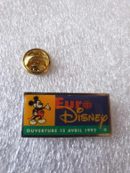 Pin's Disney Euro Disney Ouverture 12 Avril 1992 - Disney