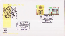 Europa CEPT 1990 Malte - Malta FDC Y&T N°810 à 811 - Michel N°831 à 832 - 1990