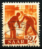 SAARLAND 1947 Nr 215Z Gestempelt X5FA5D2 - Used Stamps