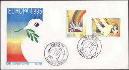 Europa CEPT 1995 Malte - Malta FDC1 Y&T N°929 à 930 - Michel N°954 à 955 - 1995