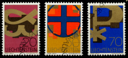 LIECHTENSTEIN 1967 Nr 482-484 Gestempelt X6E93AE - Used Stamps