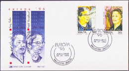 Europa CEPT 1996 Malte - Malta FDC2 Y&T N°958 à 959 - Michel N°963 à 964 - 1996