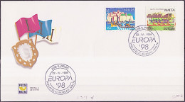 Europa CEPT 1998 Malte - Malta FDC Y&T N°1015 à 1016 - Michel N°1041 à 1042 - 1998