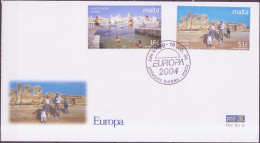 Europa CEPT 2004 Malte - Malta FDC Y&T N°1291 à 1292 - Michel N°1343 à 1344 - 2004