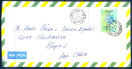 J191- Postal Used Cover. Posted From Brazil. Brasil. - Enteros Postales