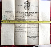 1879 Acte Matrimonial Diocèse Marseille- Massilia Saint Lazare écriture En Latin-collection Religion-Esotérisme-Baptême - Religione & Esoterismo