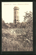 AK Burgstädt I. Sa., Wasser- U. Aussichtsturm Im Wettinhain  - Burgstaedt