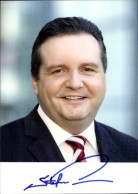 CPA Politiker Stefan Mappus, CDU, Ministerpräsident Des Landes Baden-Württemberg, Portrait, Autogramm - Figuren