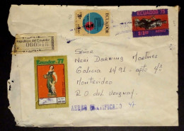 Equateur - Enveloppe Aérienne Diffusée Avec Divers Timbres (1977) - Ecuador