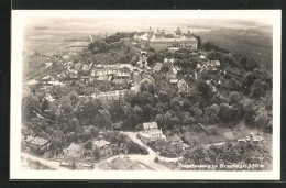 AK Augustusburg /Erzgebirge, Fliegeraufnahme Der Burg Mit Umgebung  - Augustusburg