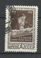 RUSSLAND RUSSIA 1953 Michel 1676 O L. Tolstoi - Usati