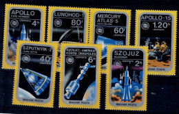 HUNGARY 1975 SPACE MI No 3046-52 MNH VF!! - Nuevos