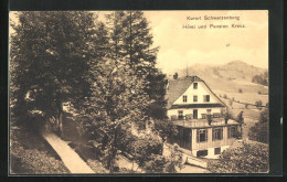 AK Schwarzenberg, Hotel Und Pension Kreuz  - Schwarzenberg