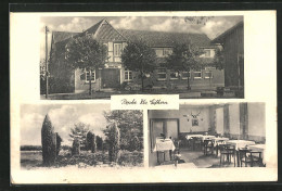 AK Repke /Krs. Gifhorn, Gasthaus, Innenansicht, Ortspartie  - Gifhorn