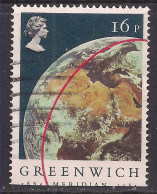 GB 1984 QE2 16p Cent Greenwich Meridian Used SG 1254 ( C968 ) - Usados