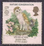 GB 1986 QE2 17p Endangered Species Used SG 1320 ( D704 ) - Usados