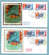 FDC France 1975 - Conseil De L'Europe 1975 - YT 46 - 47 & 48 - 67 Strasbourg - 1970-1979