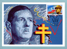 Carte Maximum 1995 - Général De Gaulle - La Victoire - YT 2944 - Paris - 1990-1999