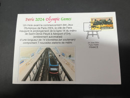 26-6-2024 (104) Paris Olympic Games 2024 - Paris Métro Ligne 14 Extended By 7 Stations (14 Km) To Orly Airport (train) - Estate 2024 : Parigi