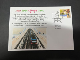 26-6-2024 (104) Paris Olympic Games 2024 - Paris Métro Ligne 14 Extended By 7 Stations (14 Km) To Orly Airport - Estate 2024 : Parigi