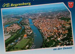 73955454 REGENSBURG Fliegeraufnahme Mit Donau - Regensburg
