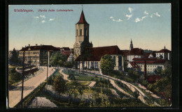 AK Waiblingen, Partie Beim Luisenplatz, Blick Auf Die Kirche  - Waiblingen