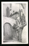 Künstler-AK Waiblingen, Torbogen An Der Kirche, Datiert Ca. 1930  - Waiblingen