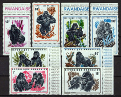 Rwanda 359-366 MNH Wildlife Animals Gorillas ZAYIX 0624S609 - Altri & Non Classificati