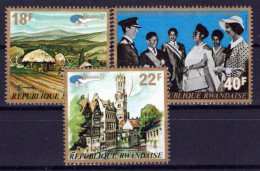 Rwanda 467-469 MNH Belgica '72 King Baudouin Queen Fabiola ZAYIX 0624S587 - Other & Unclassified