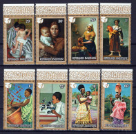Rwanda 665-672 MNH IWY Paintings Women ZAYIX 0624S589 - Altri & Non Classificati