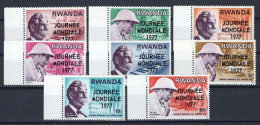 Rwanda 788-795 MNH Overprint Music Medical World Leprosy Day ZAYIX 0624S592 - Other & Unclassified