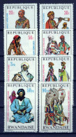 Rwanda 343-350 MNH African National Costumes ZAYIX 0624S614 - Other & Unclassified