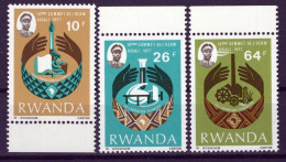 Rwanda 796-798 MNH Hands Symbols Of Learning Education ZAYIX 0624S591 - Altri & Non Classificati