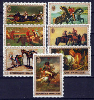 Rwanda 326//333 MNH Paintings Of Horses ZAYIX 0624S619 - Altri & Non Classificati